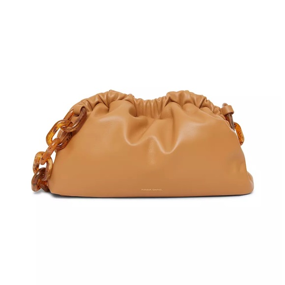 SOLD on Vestiaire Collective Mansur Gabriel Twist Mini Cloud Clutch With Chain - Picture 2 of 9